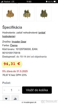 Nosič plátov Invader gear - 4