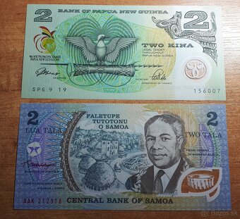 Predám UNC bankovky Syria, Zambia, Samoa a Papua new guinea - 4