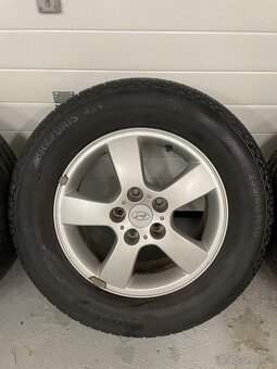 Alu disky Hyundai 5x114,3 r16 + letné pneu - 4