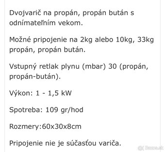 Plynový varič na propan butan - 4