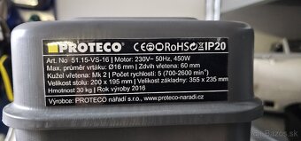 Stolová vŕtačka Proteco. - 4