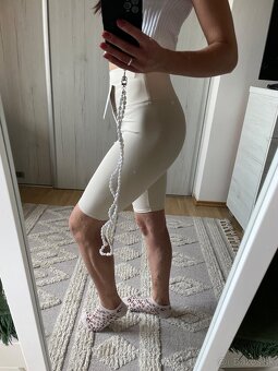 Cyklo legíny Krémové - 4