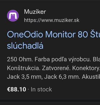 OneOdio 250ohm otvorené ľahké slúchadlá - 4
