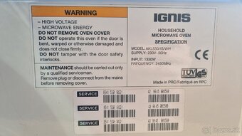 NA ODPAL Mikrovlnna rúra zn. Ignis - 4