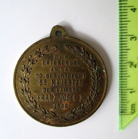 Pamätná medaila – Franz Josef I. – Rakúsko Uhorsko – 1900 - 4