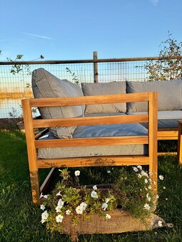 Variabilná drevená sedačka Evissa - 4