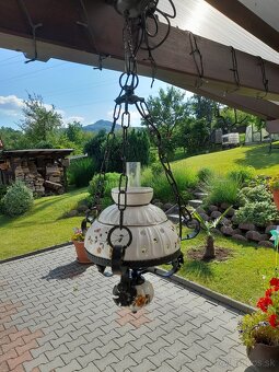 Vysiaca lampa malovana - 4