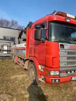 nákladné auto s hydraulickou rukou Scania R164GB - 4