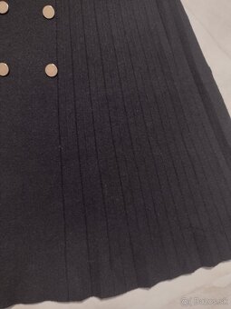 Vlnená plisovaná sukňa - 4
