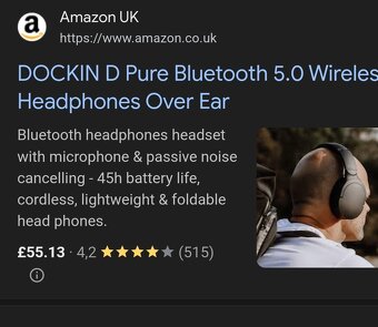Dockin D Pure bluetooth slúchadlá - 4