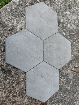 Marazzi hexagon- sivá dlažba - betón - 4