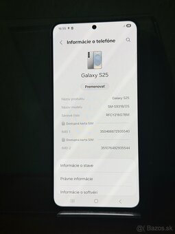 PREDANÉ Dobrý deň Ponúkam na predaj Samsung Galaxy S25 256GB - 4