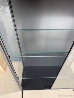 Vitrina presklená antracitova farba - 4