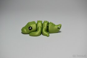 mini ohybný krokodíl - 3D tlač - "Handmade" - 4