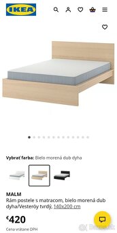 Posteľ Ikea Malm 140x200cm - 4