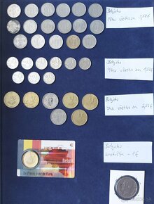 Zbierka mincí - svet - Turecko, Belgicko - 4