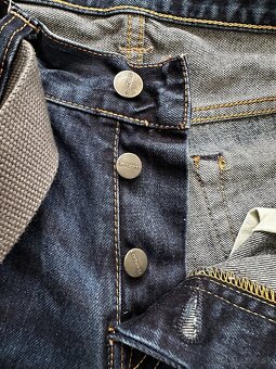 Pánske džínsy CARHARTT + opasok E.STRAUSS - 32/32 - 4