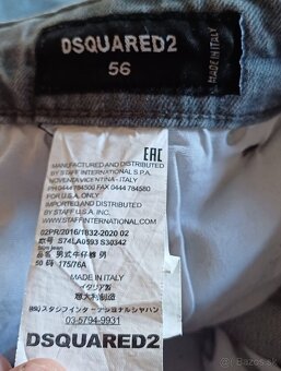 Dsquared2 šedé slim fit - 4