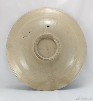 Vzácny fajansový tanier / vyše 300 . ročný / - 38 cm - 4