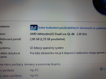 predám notebook HP COMPAQ 615 , Windows 7. - 4