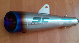 Športový  univerzálny  Nerezový  ladený  moto  výfuk - Nový - 4