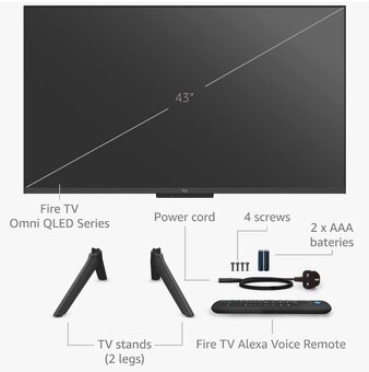 Predám televízor Amazon Fire TV Omni QLED Series 43” - 4