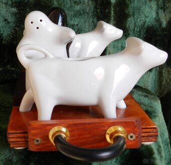 súprava na koreniny Retro 60 roky 20 st. Art Deco štýl - 4