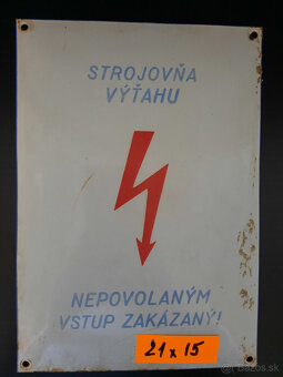 Smaltovaná ceduľa - tabuľa rôzne stredné - 4