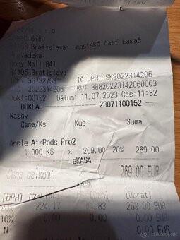 Predám Apple Airpods 2 Pro - 4