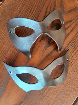 Kožená maska, škraboška - 4