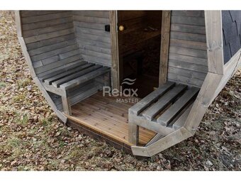 Finská sudová sauna 3m Premium - 4