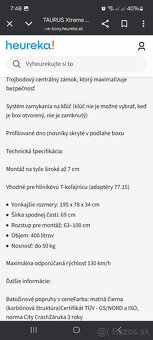 Strešný box TAURUS EXTREME 400 - 4