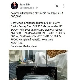 kompletné ozvučenie pre kapelu - 4