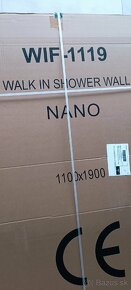 Walk-in sprchová stena 110, 190cm, 8mm
- 4