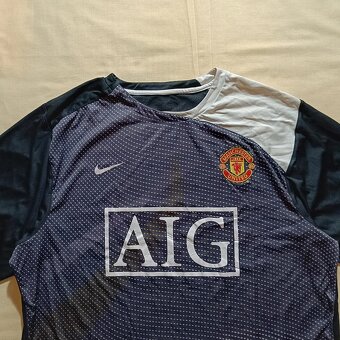 Manchester United čierny futbalový dres 2008-2009 M - 4
