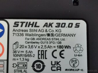 Stihl baterie ak 30 s rok 2025 - 4