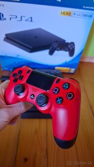 PS4 Slim 500 GB ako nová + 2 ovládače + kamera, top stav - 4