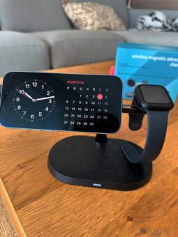 Bezdrôtová nabíjačka (NOVÁ) pre telefón a smart hodinky - 4