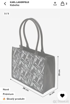 Kabelka originál Karl Lagerfeld s visačkou - 4