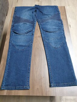 Moto nohavice jeansy - 4