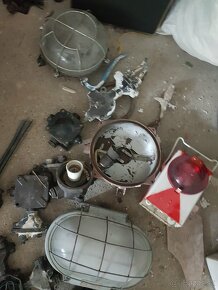 predam stare mosadzne lustre,industrialne lampy - 4