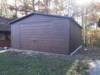 Plechová garáž 5x6m. - 4