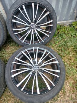 4ks alu disky orig. MSW 5x112 R18 pneu 225/40 r18 na sezonu - 4