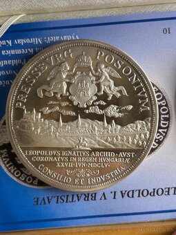 Investičné striebro 350. VÝROCIE KORUNOVÁCIE LEOPOLDA I. - 4