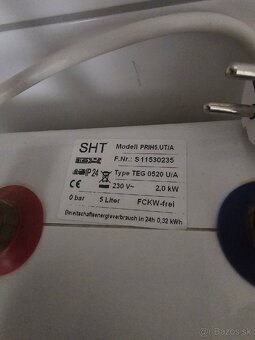 Umývadlo s batériou a s prietokovym ohrievačom - 4