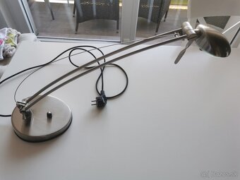 Stolová lampa - strieborná - 4