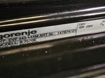 VSTAVANÁ RÚRA GORENJE - 4