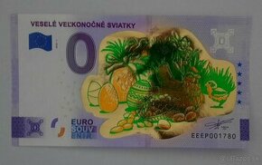 0€ / 0 euro suvenírová bankovka prítlač gold - výmena - 4