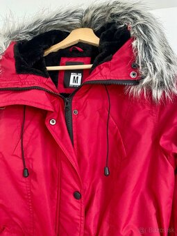 Červená zimná bunda dámska - 4