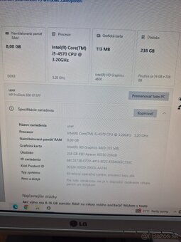 PC zostava - PC HP Prodesk 600 + LG monitor - 4